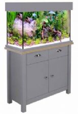 Aqua One Oakstyle 145 Shades Edition Aquarium & Cabinet Flint Grey